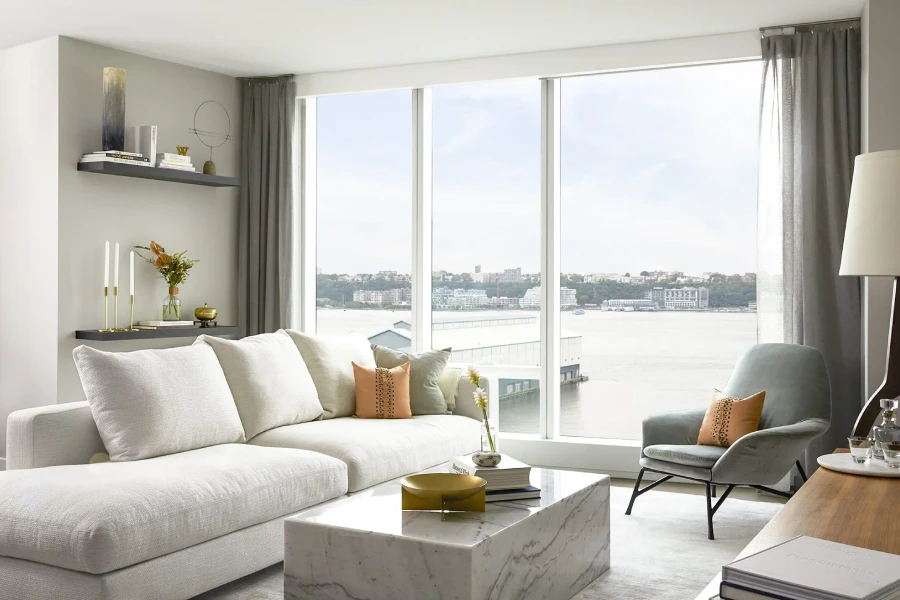 طراحی پذیرایی به سبک معماری داخلی مدرن