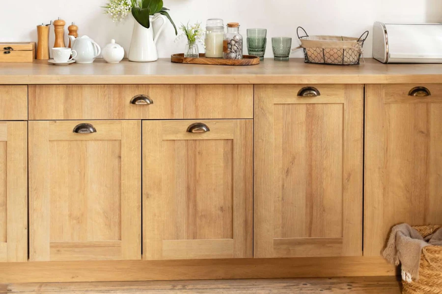 کابینت طرح چوب