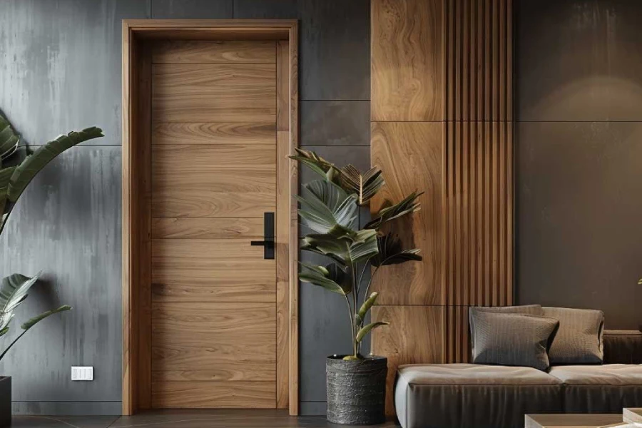 اجرای درب تمام چوب لوکس