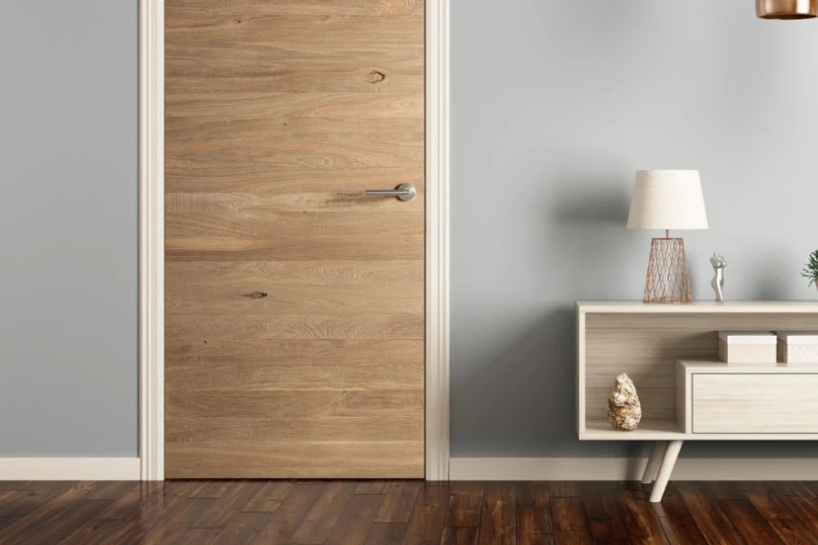 درب با چوب بلوط