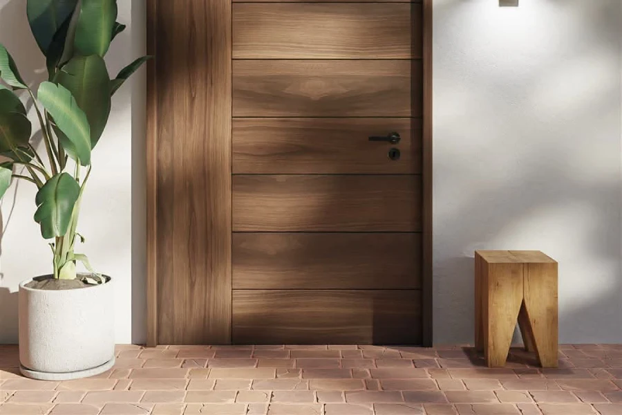 درب با چوب گردو