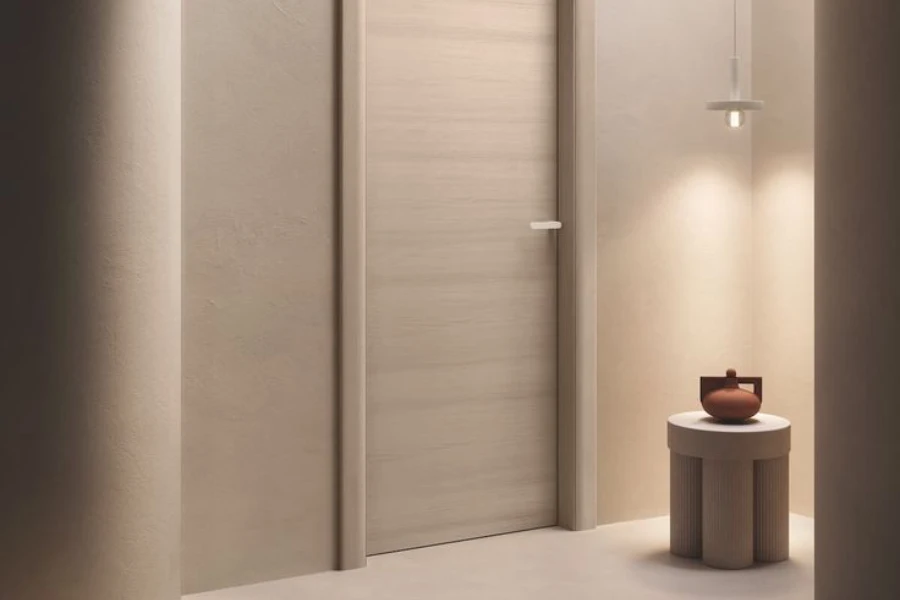 درب تمام چوب برای لابی