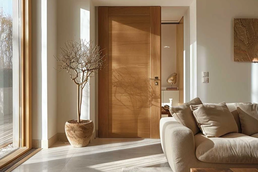 درب تمام چوب کلاسیک