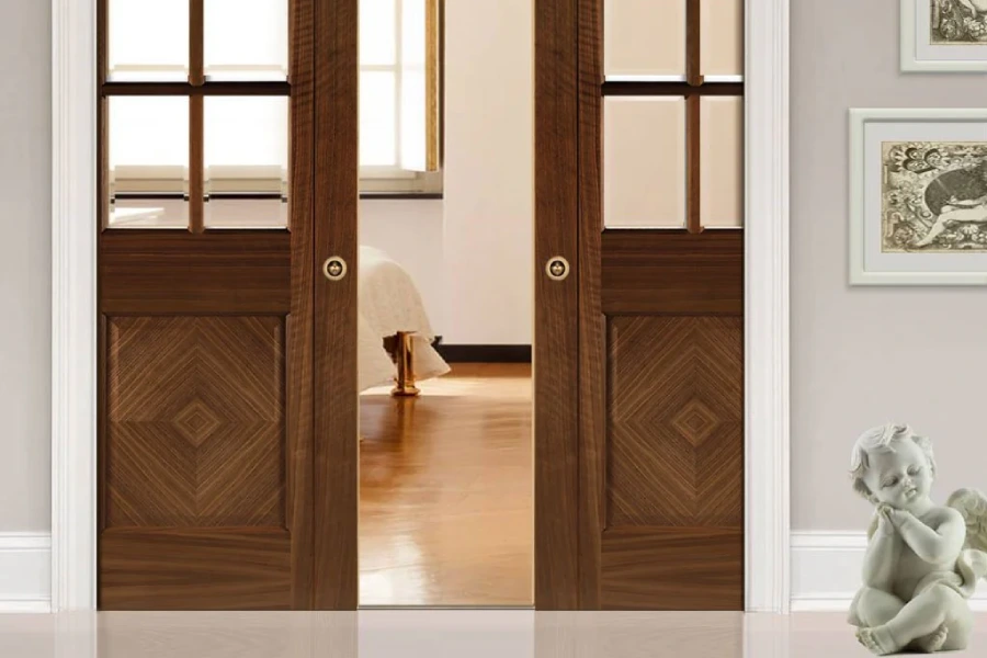 درب پاکتی چوبی