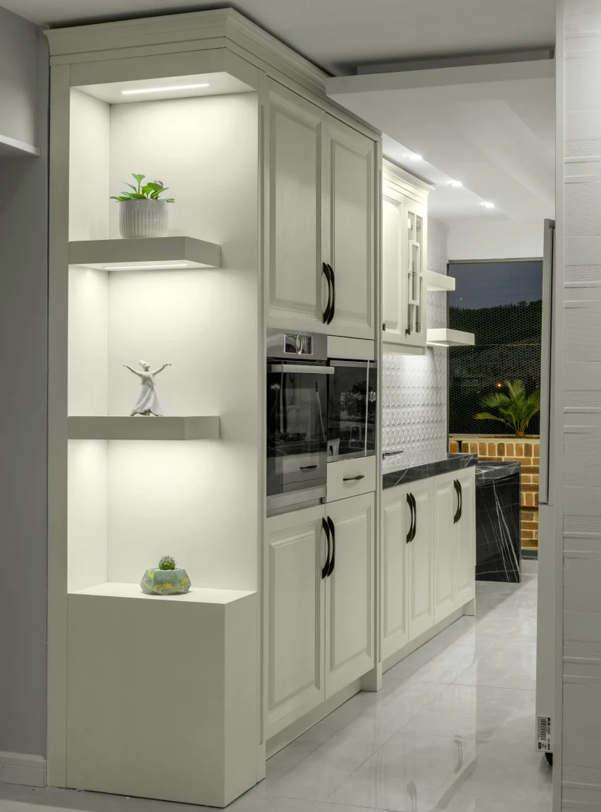 خرید کابینت آشپزخانه سفید